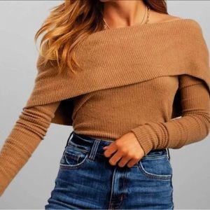 We The Free Snow Bunny Off Shoulder Sweater